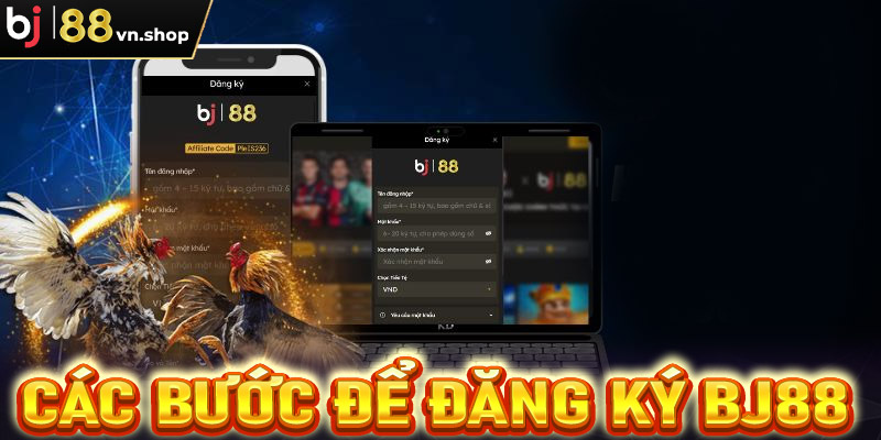 Hướng dẫn chi tiết các bước đăng ký Bj88 cực đơn giản